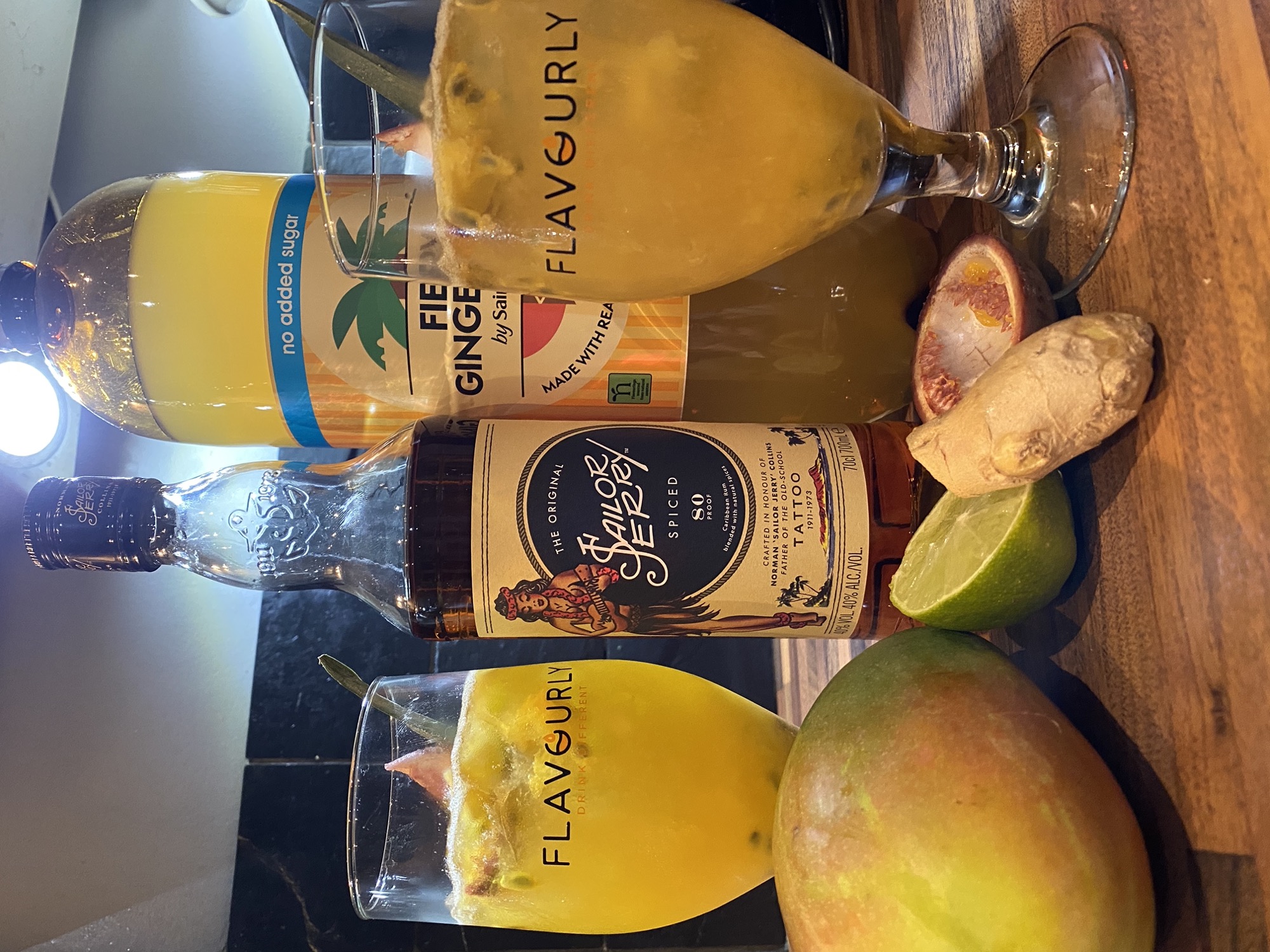 Mango, Passionfruit & Ginger Rum Cooler