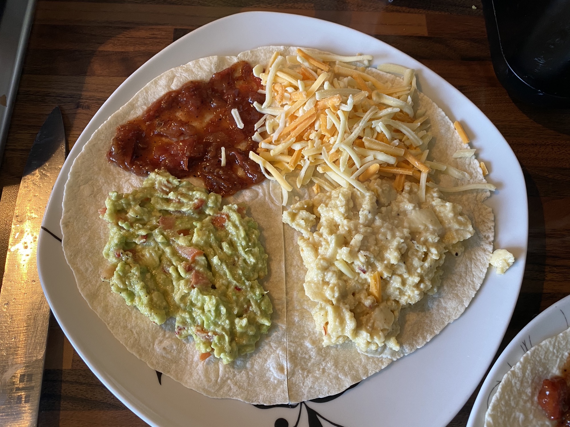 Folded Breakfast Wrap