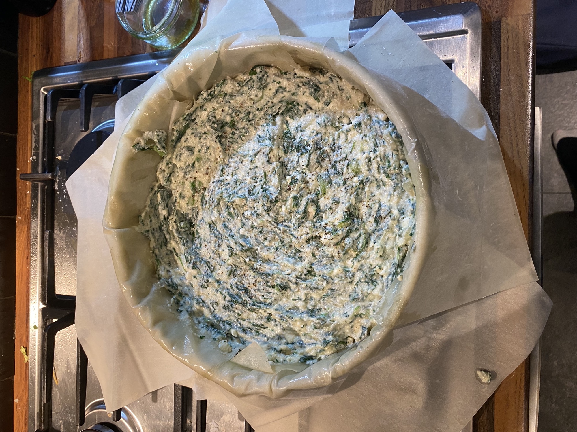 Spinach & Ricotta Filo Pie