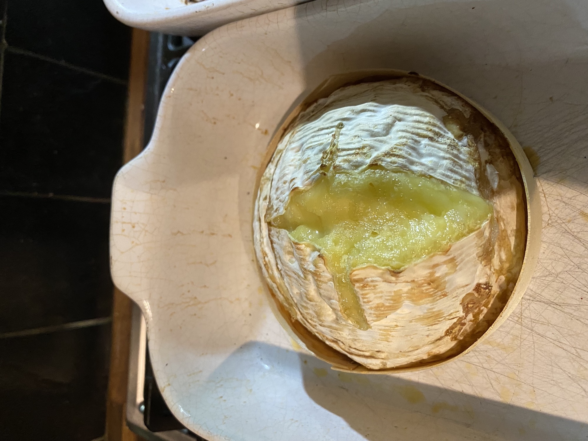 Baked Camembert with Crispy Potatoes