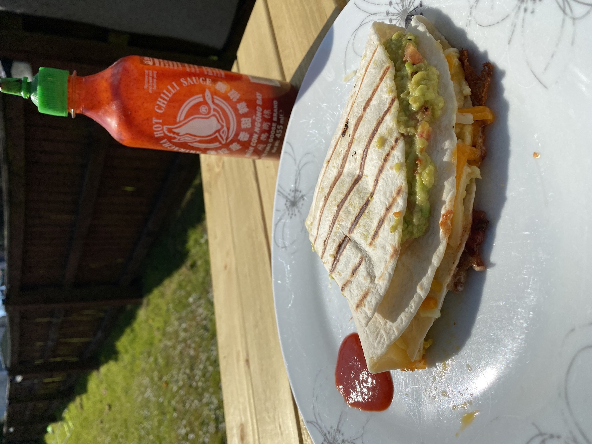 Folded Breakfast Wrap
