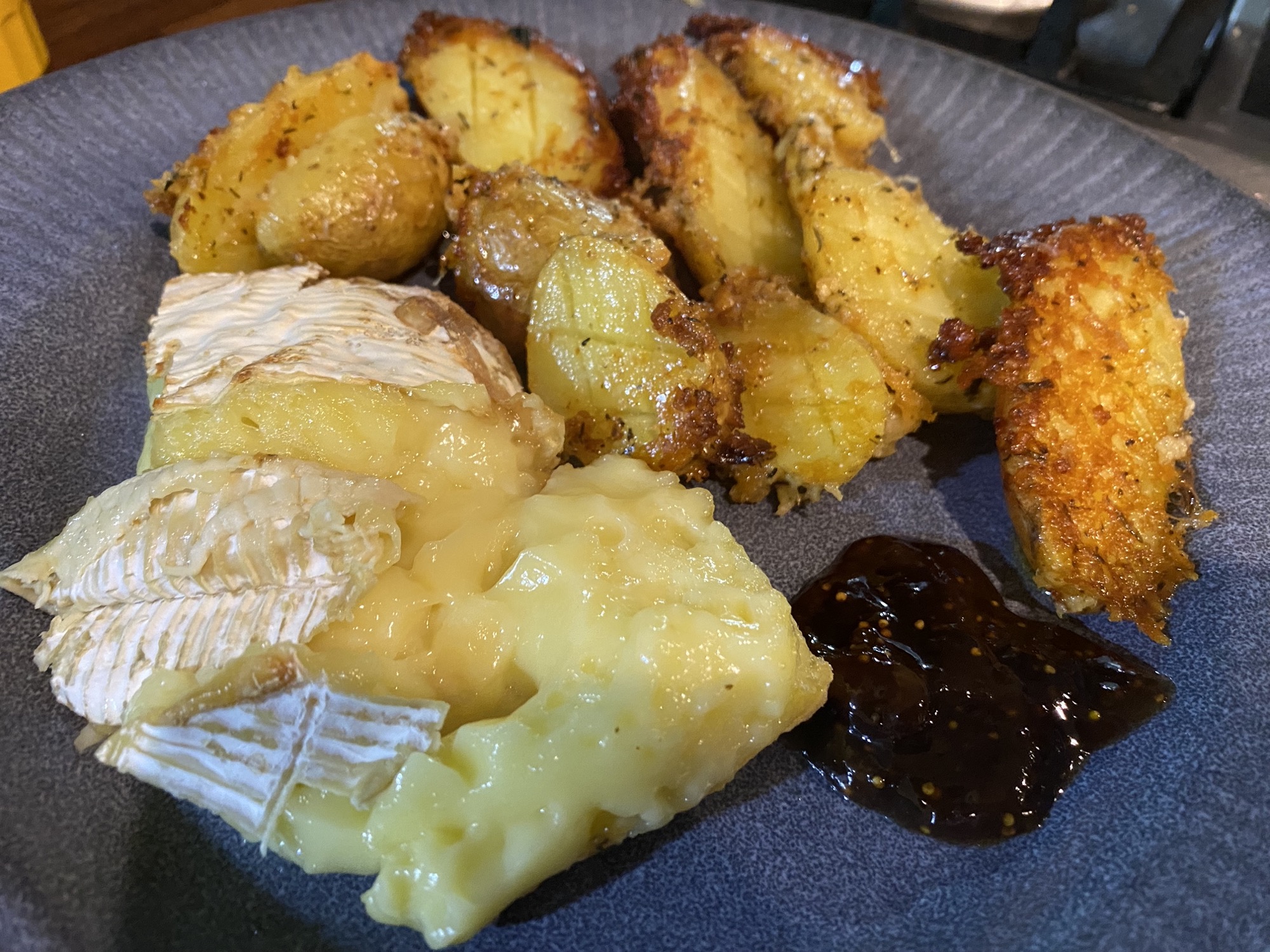 Baked Camembert with Crispy Potatoes