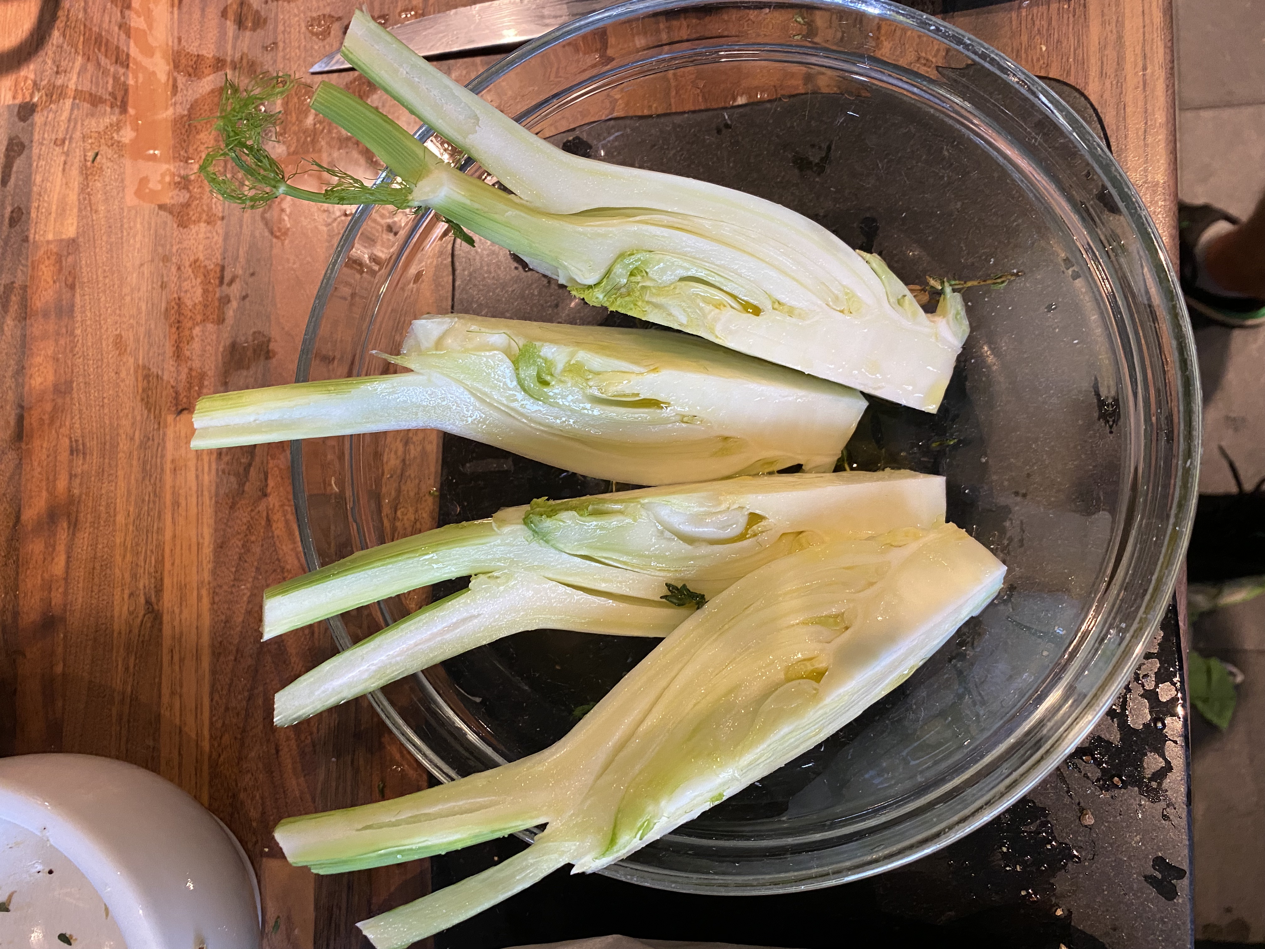 Whole Sea Bass with Fennel & Lemon