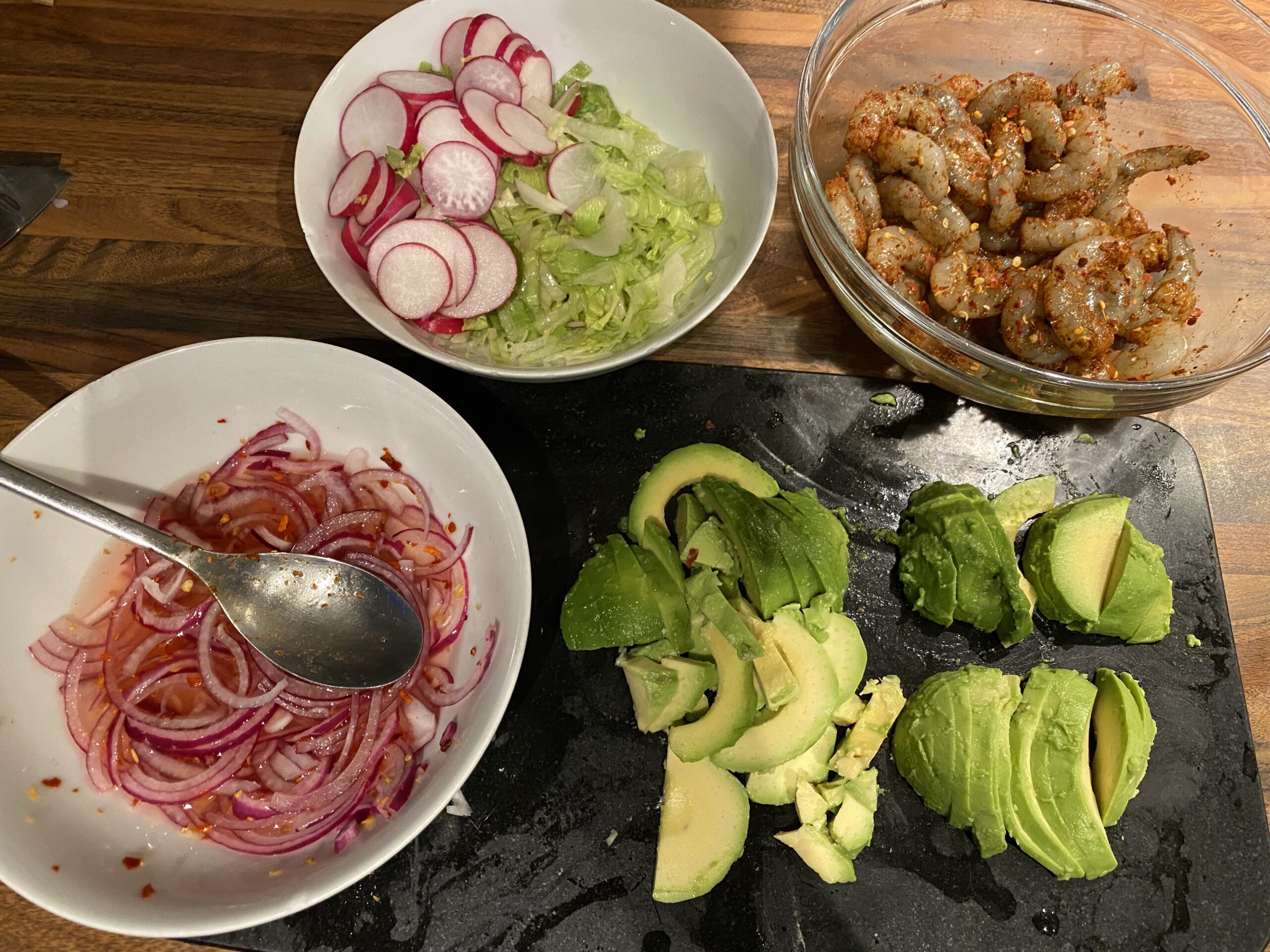 Spicy Prawn Wraps