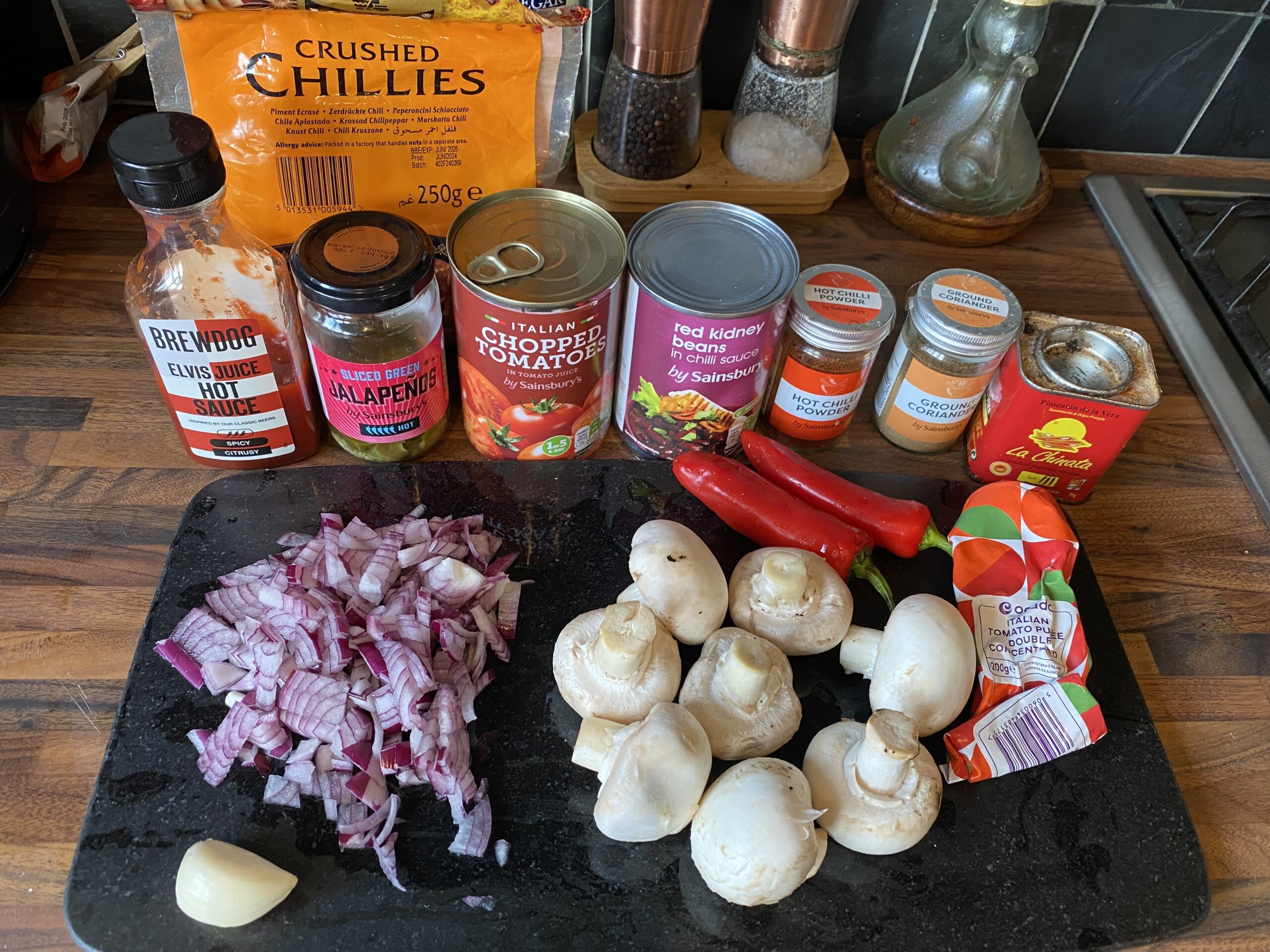 Veggie Chilli Jacket Potatoes