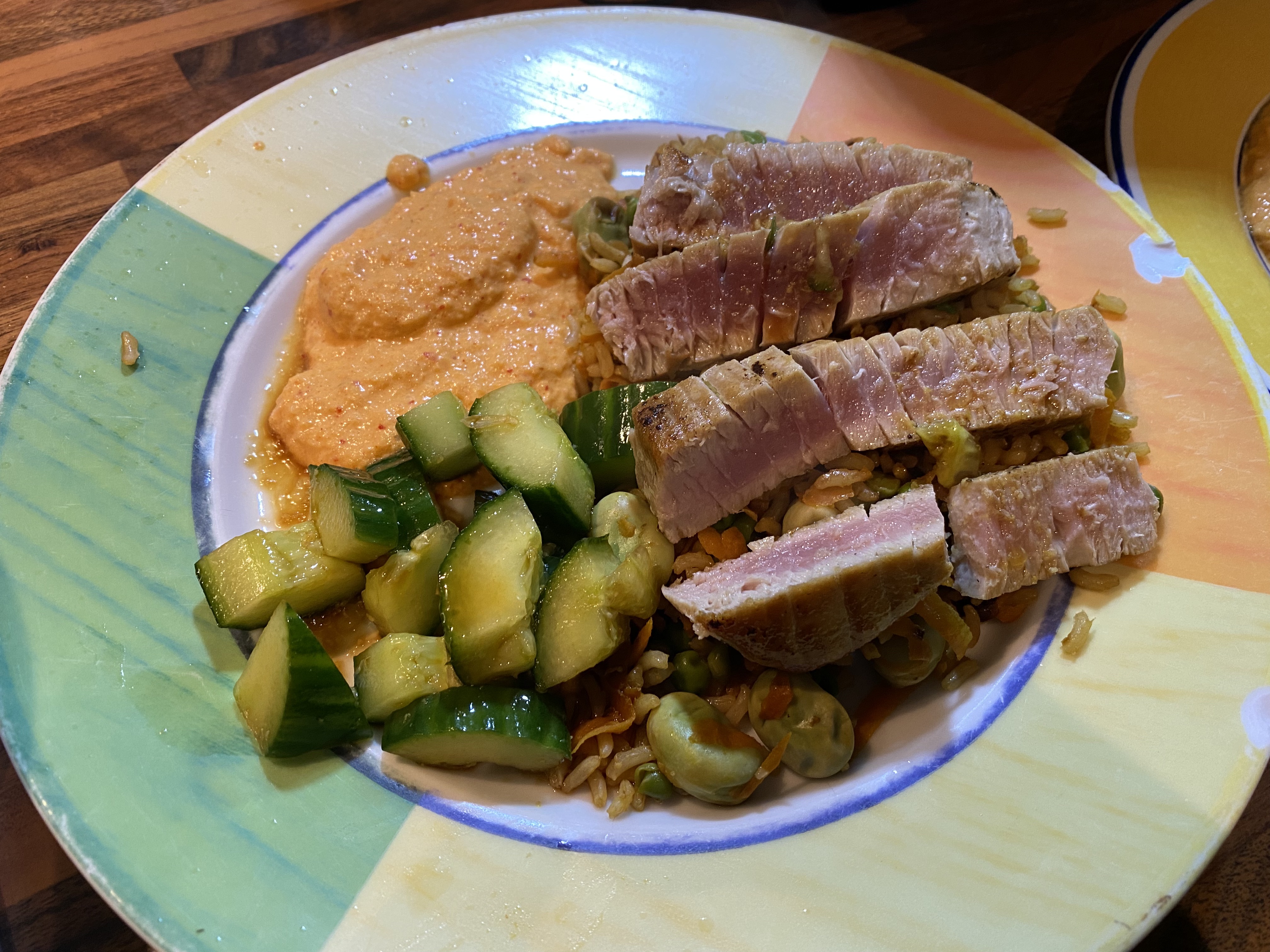 Seared Tuna & Kimchi Rice Bowl