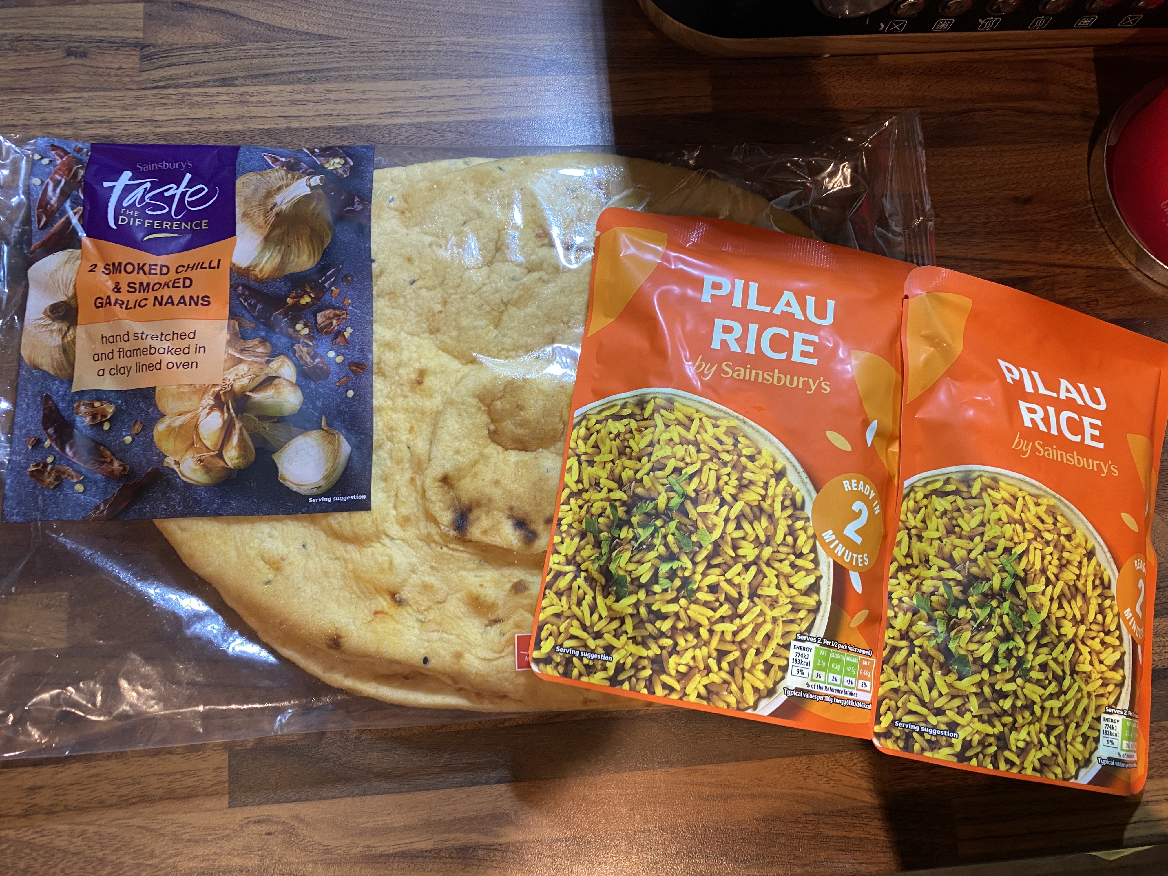 Chicken & Vegetable Curry with Naan & Pilau Rice