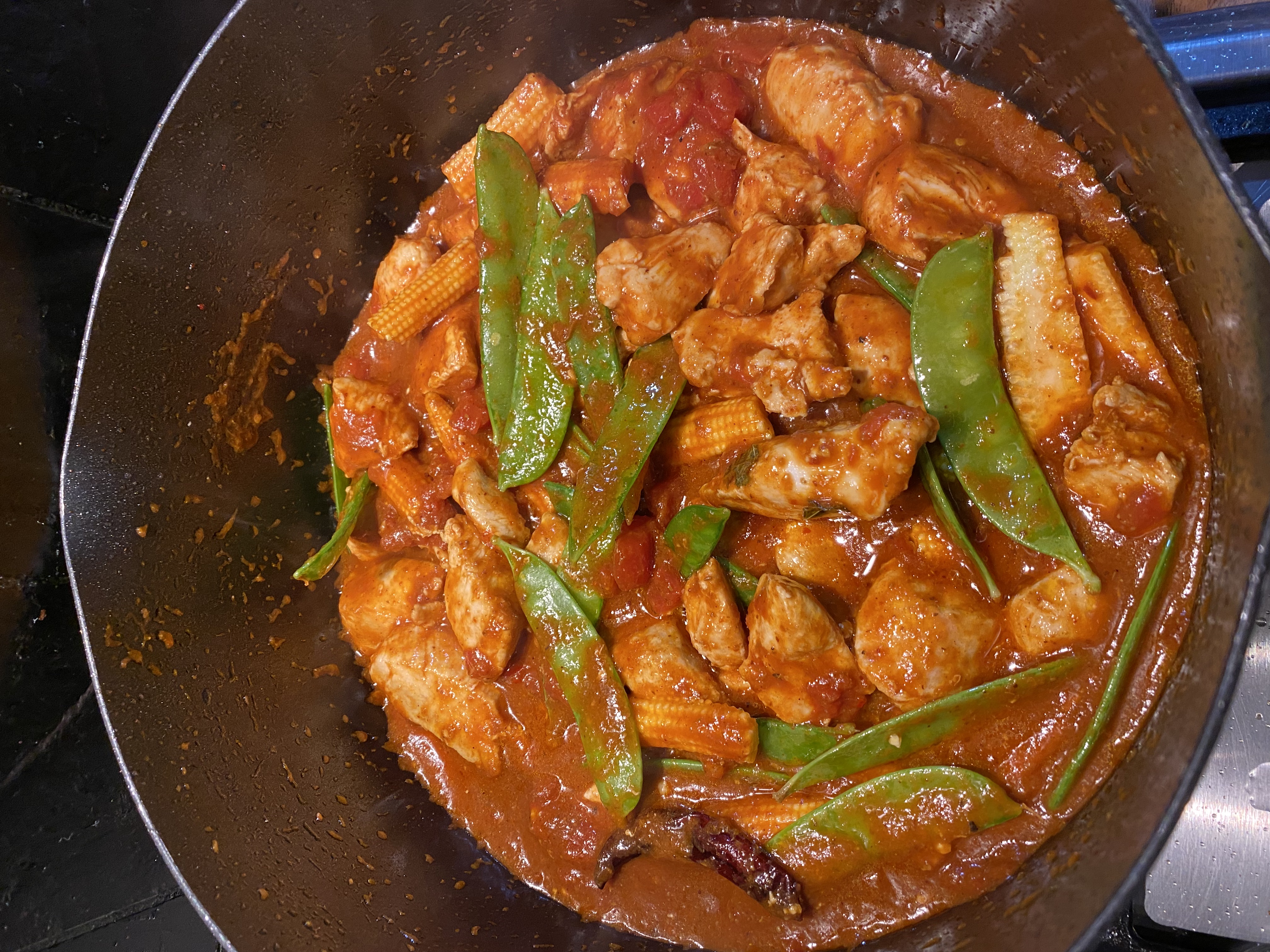 Chicken & Vegetable Curry with Naan & Pilau Rice