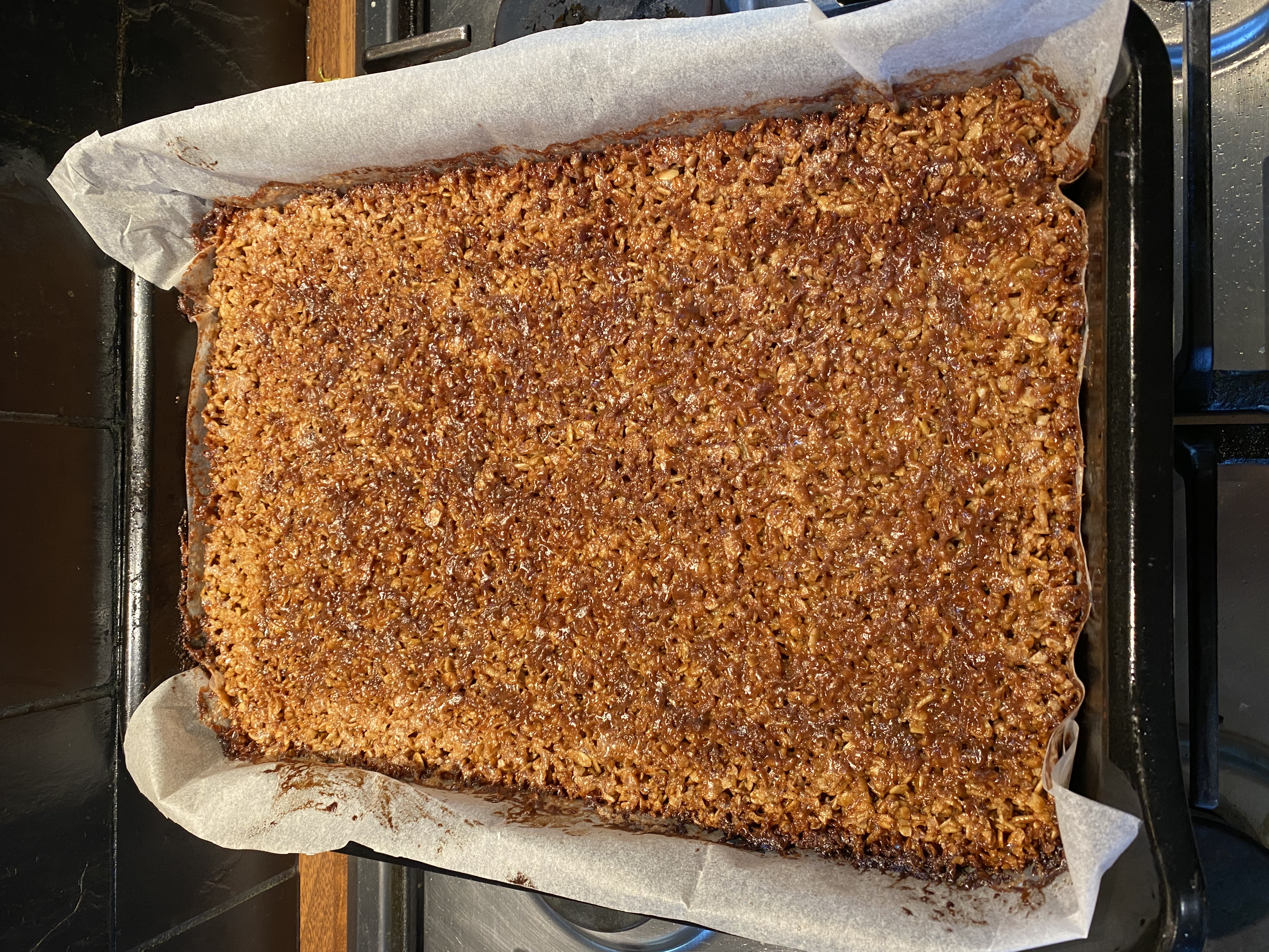 Chocolate Chunk Oat Traybake