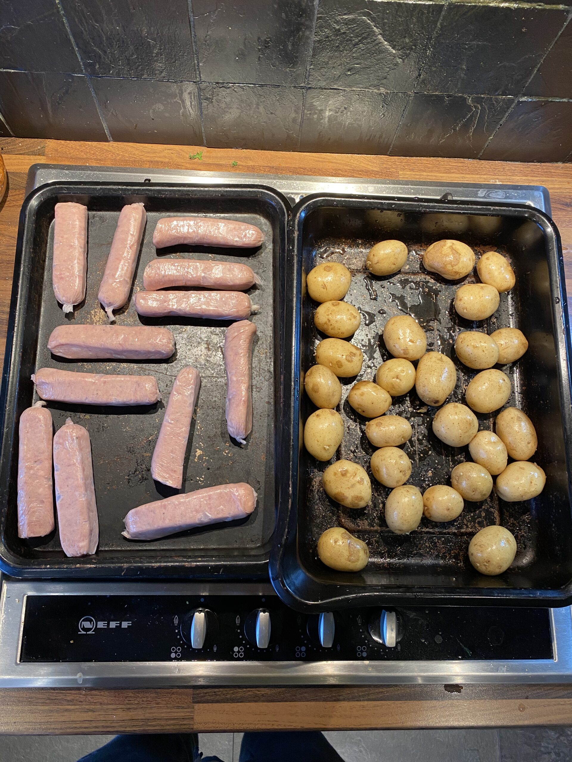 Sausage & Roast Potato Traybake