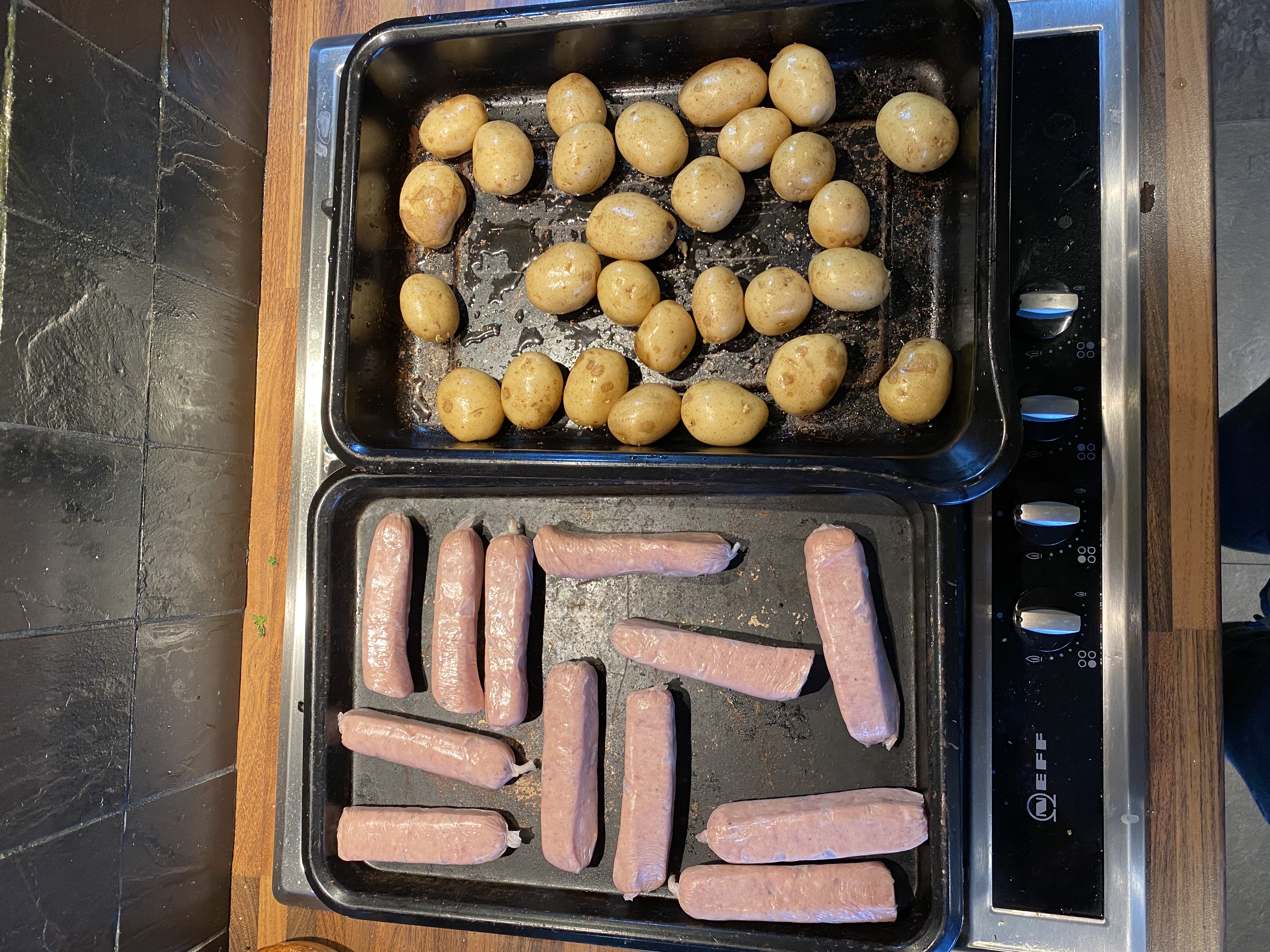 Sausage & Roast Potato Traybake