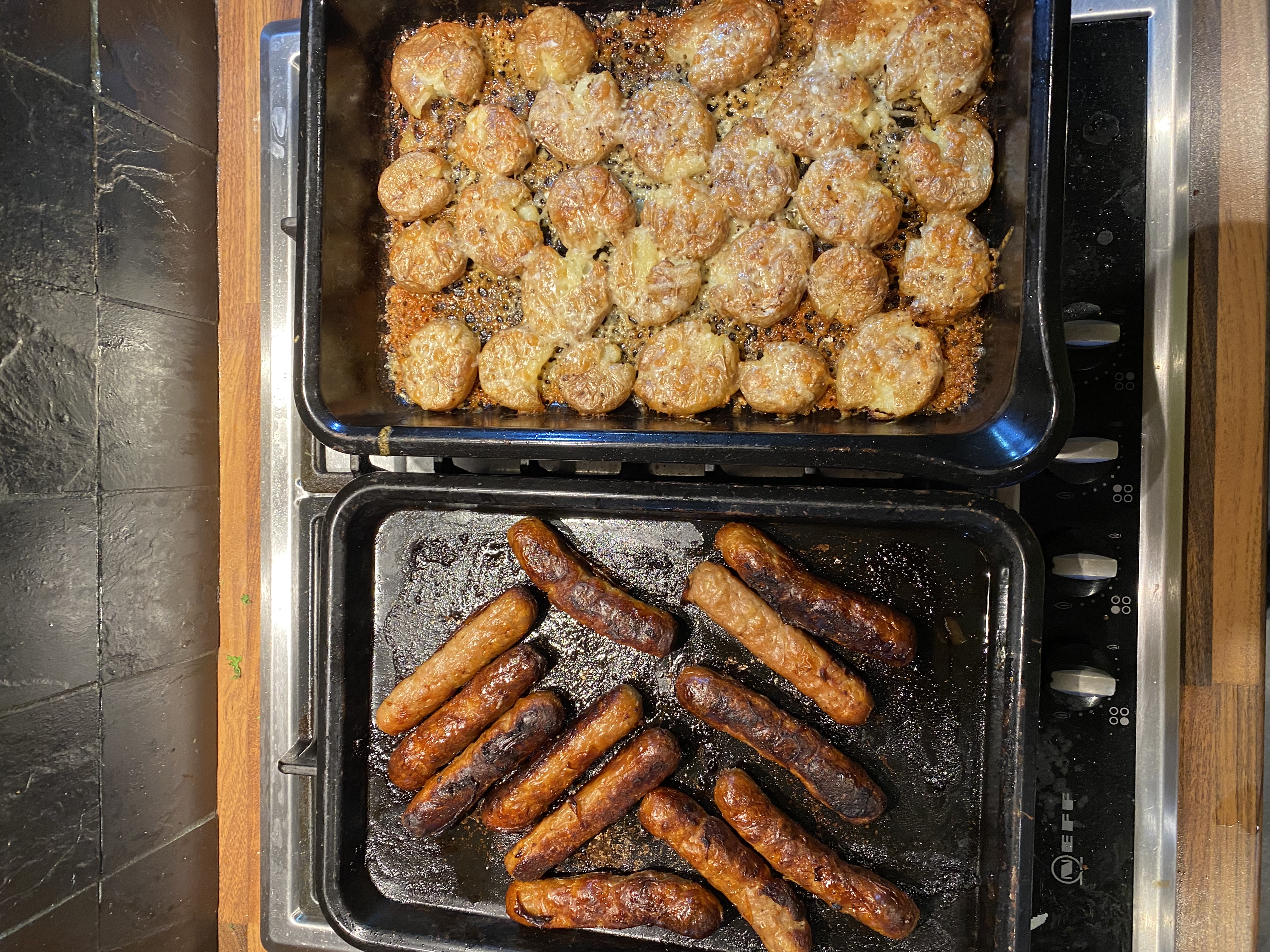 Sausage & Roast Potato Traybake