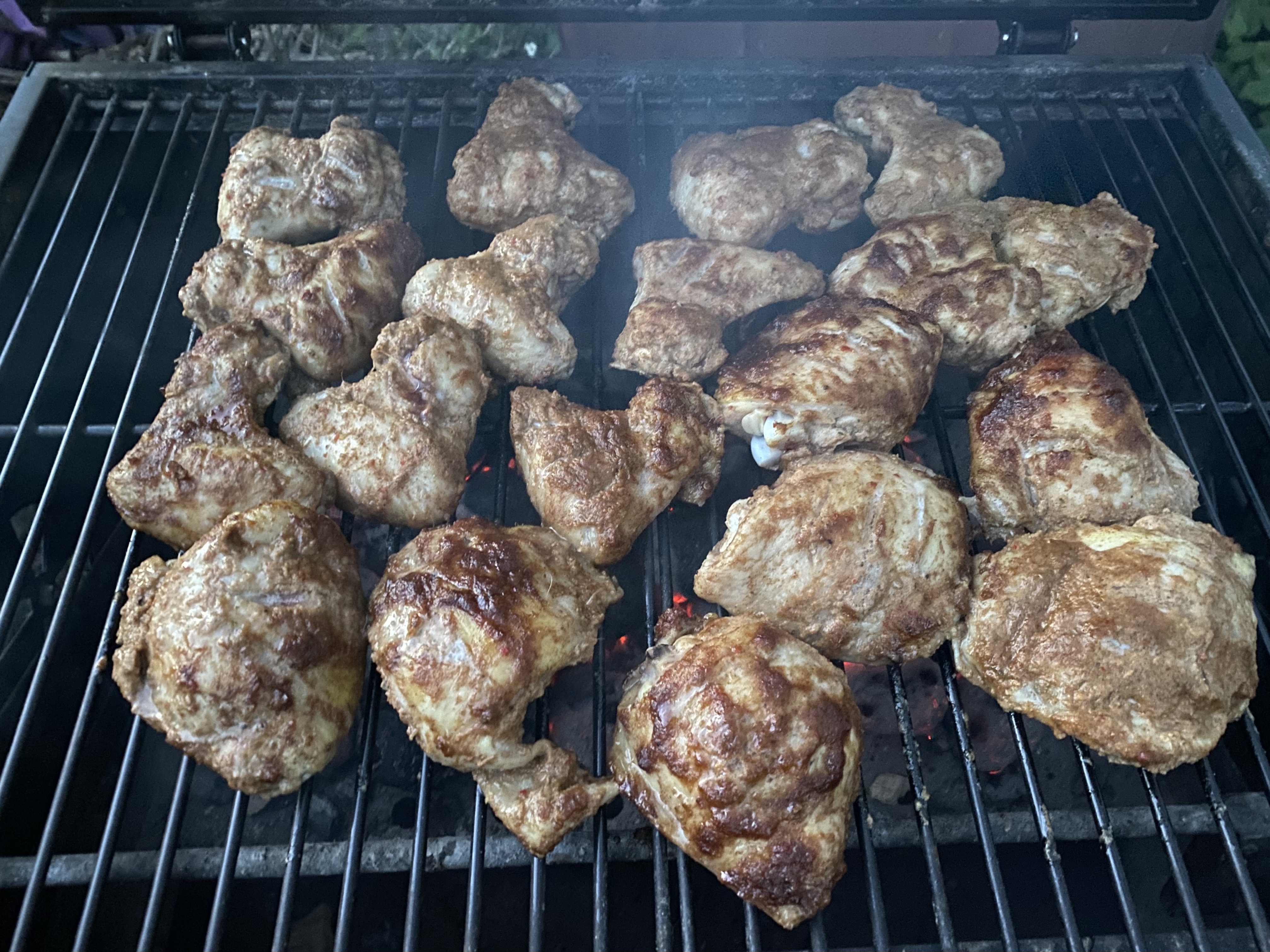 Jerk-Style Chicken with Rice and Peas