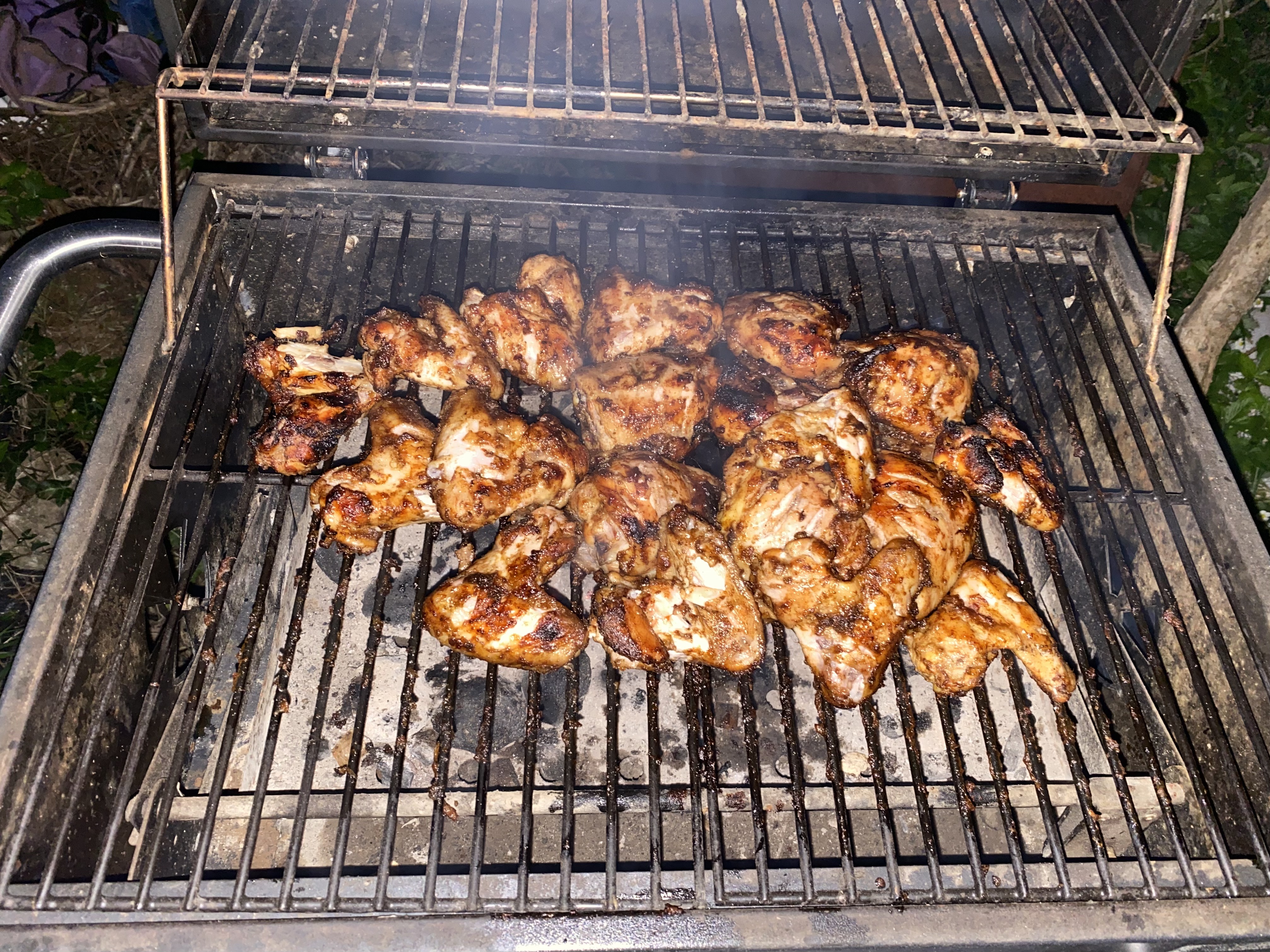 Jerk-Style Chicken with Rice and Peas