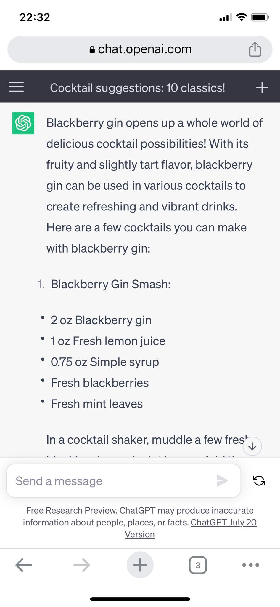 Blackberry Gin Smash
