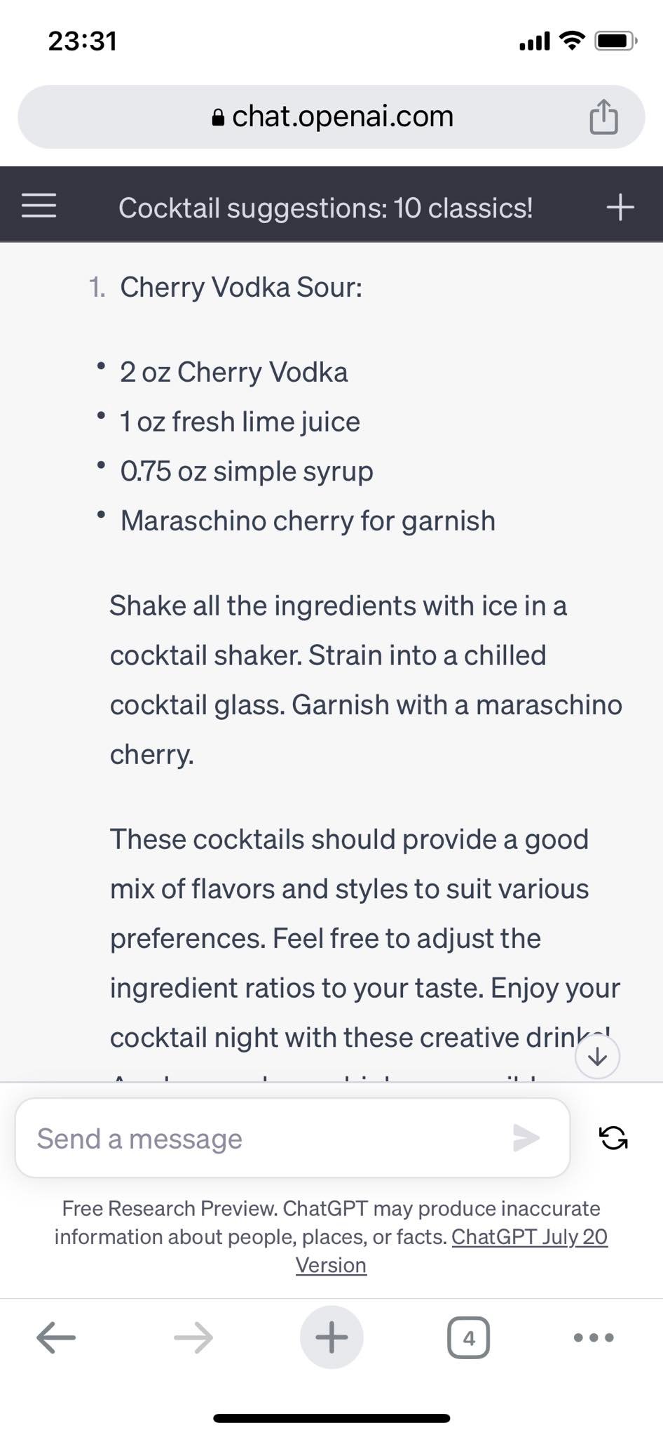 Cherry Vodka Sour