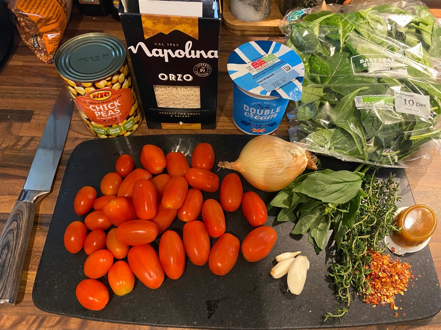 Marry Me Chickpeas, Orzo & Spinach