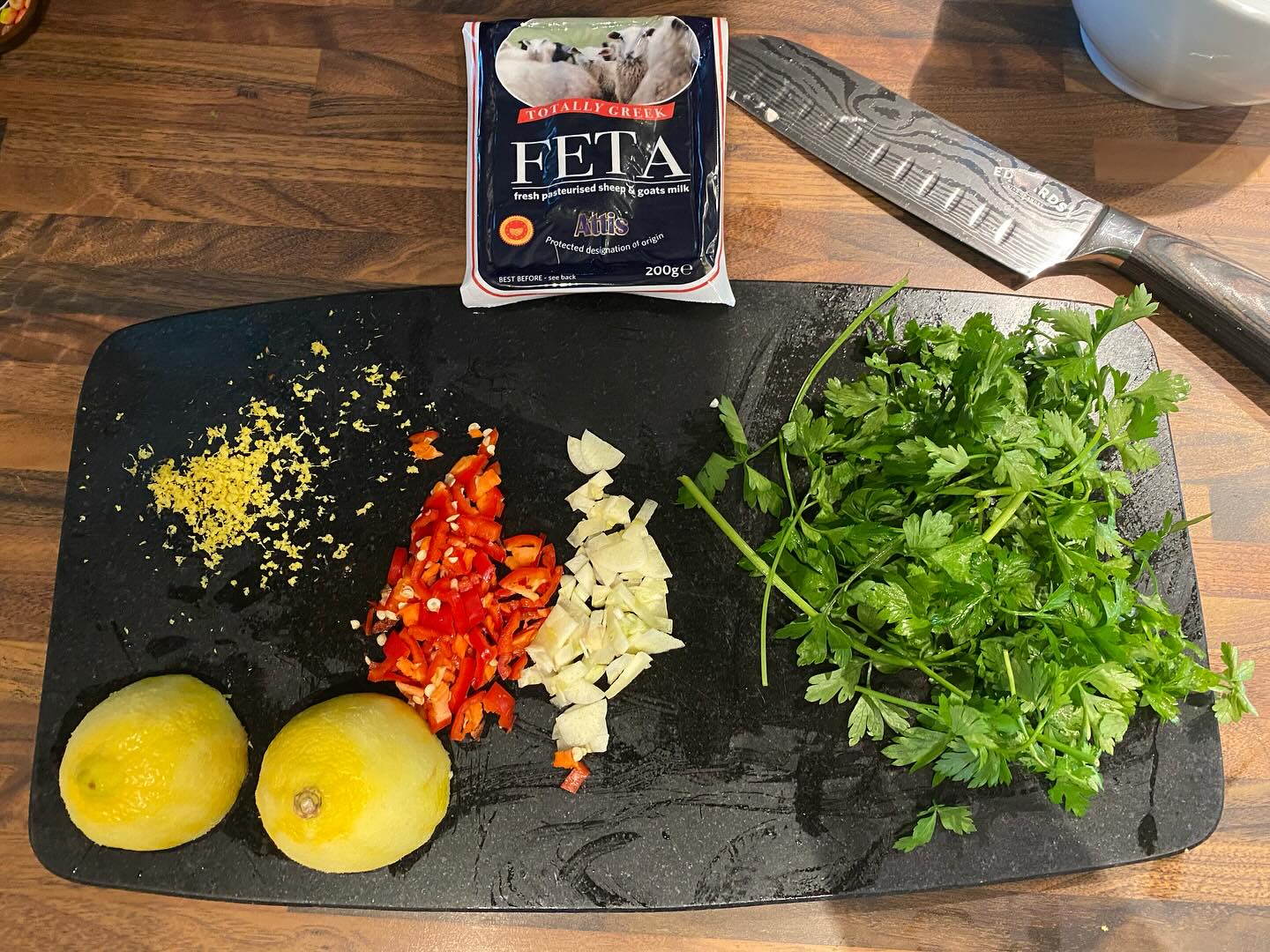 Spicy Chickpea & Feta Pittas